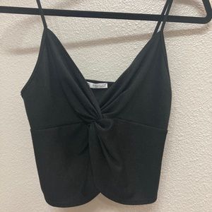***SOLD***Zara Black Crop Top